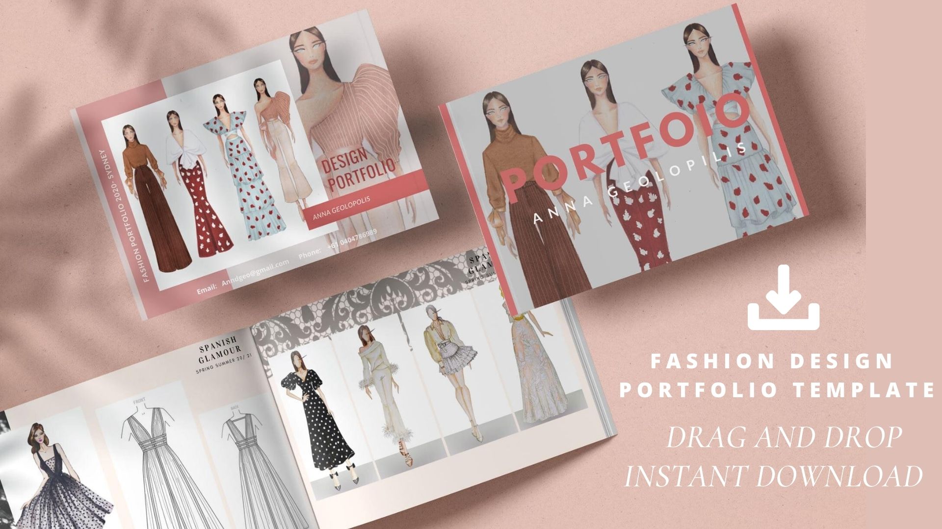 fashion designer portfolio website templates