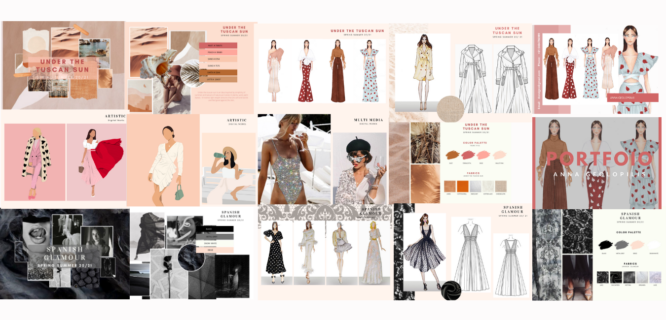 Fashion Portfolio Template | 23 page | PDF Download | 70% off | La Mode ...